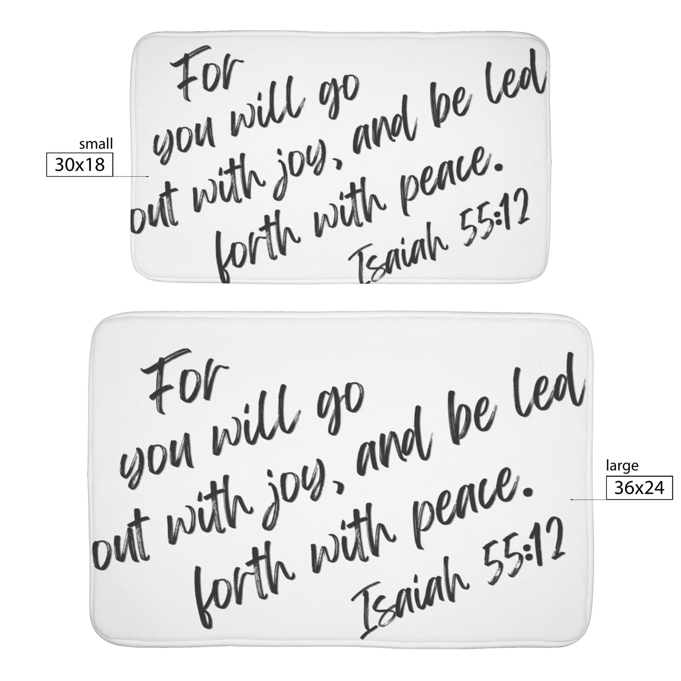 Isaiah 55:12 Bath Mat