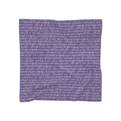 Purple Proverbs 31 Scarf