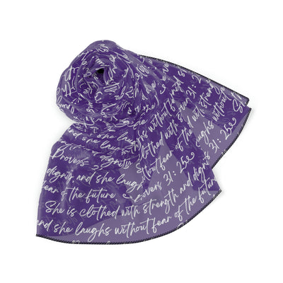 Purple Proverbs 31 Scarf