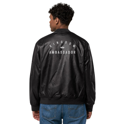 Kingdom Ambassador Leather Bomber Jacket