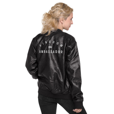 Kingdom Ambassador Leather Bomber Jacket